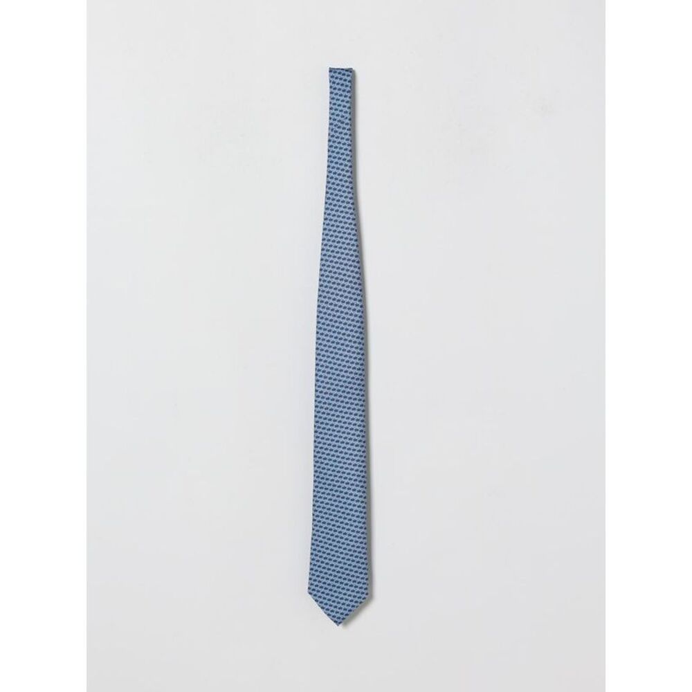 Zegna Tie Men Gnawed Blue